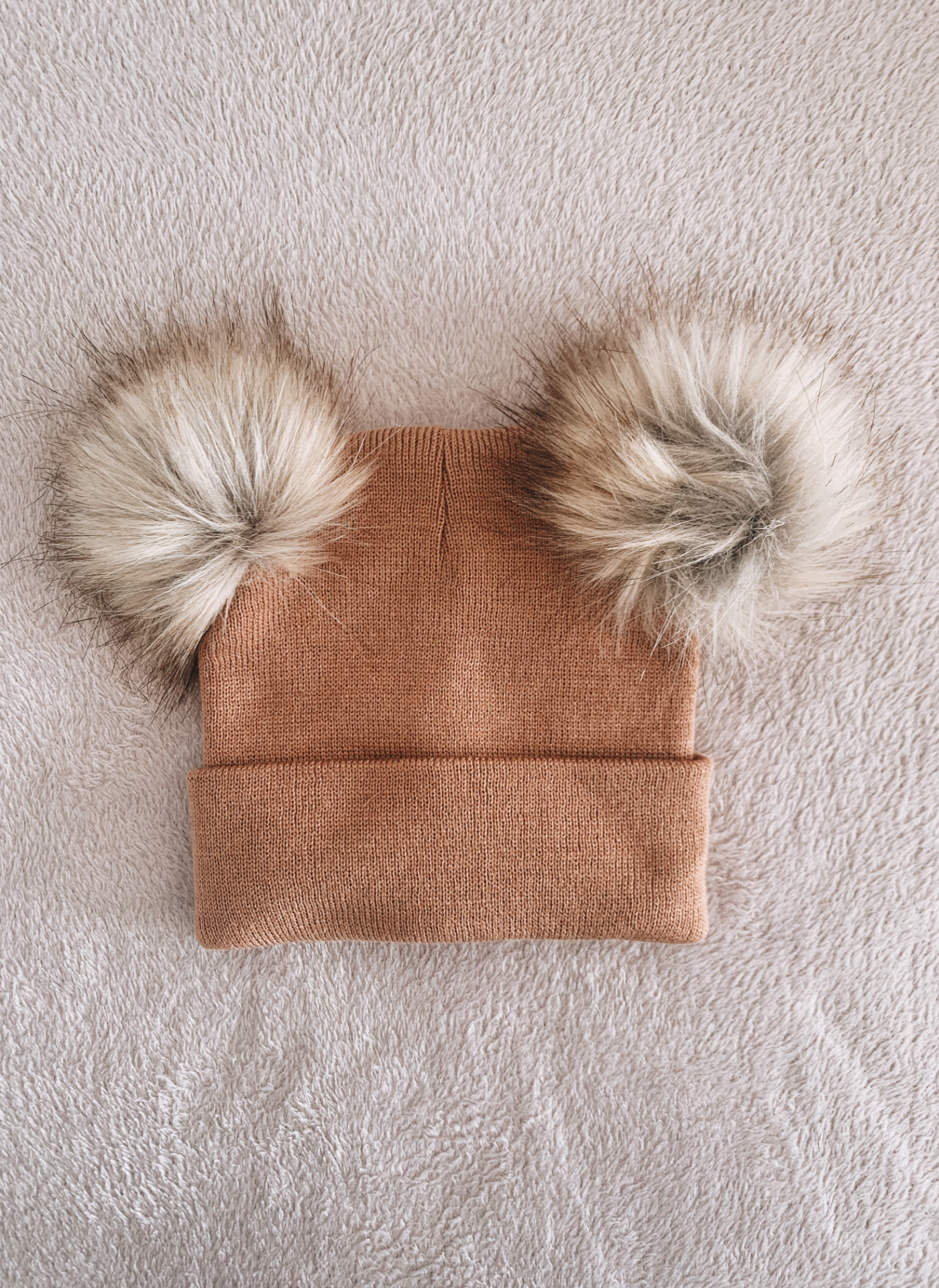 Himmelberg Baby - Pom Pom Baby/Kid's Beanie Hat, Newborn to 8 Years, Unisex: 0 - 6 Months / Grey