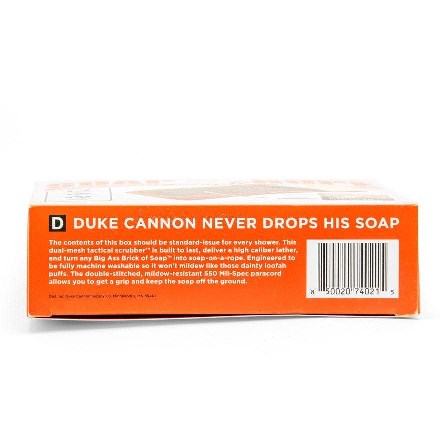 Duke Cannon - Soap on a Rope Bundle Pack (Tactical Scrubber + Bourbon soap
