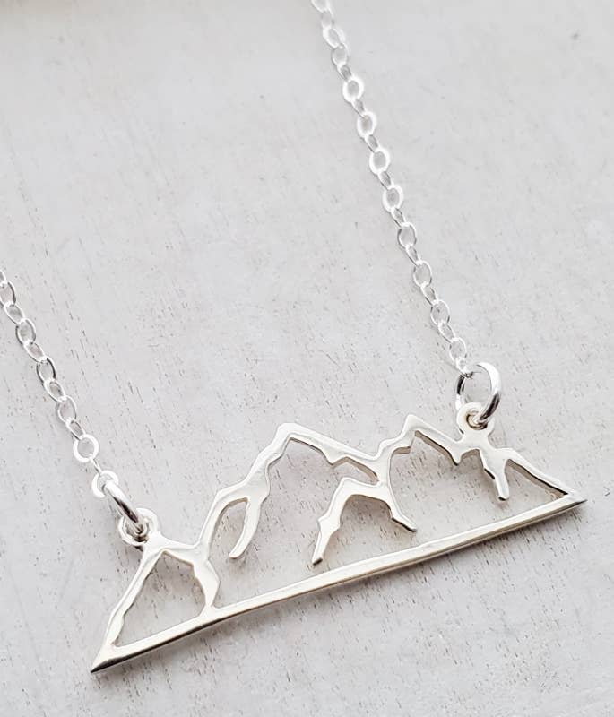 Sosie Designs - Silver Mountain Silhouette Necklace