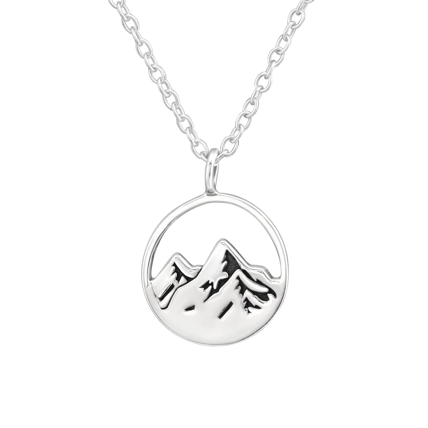 Sosie Designs - Silver Mountain Etched Necklace