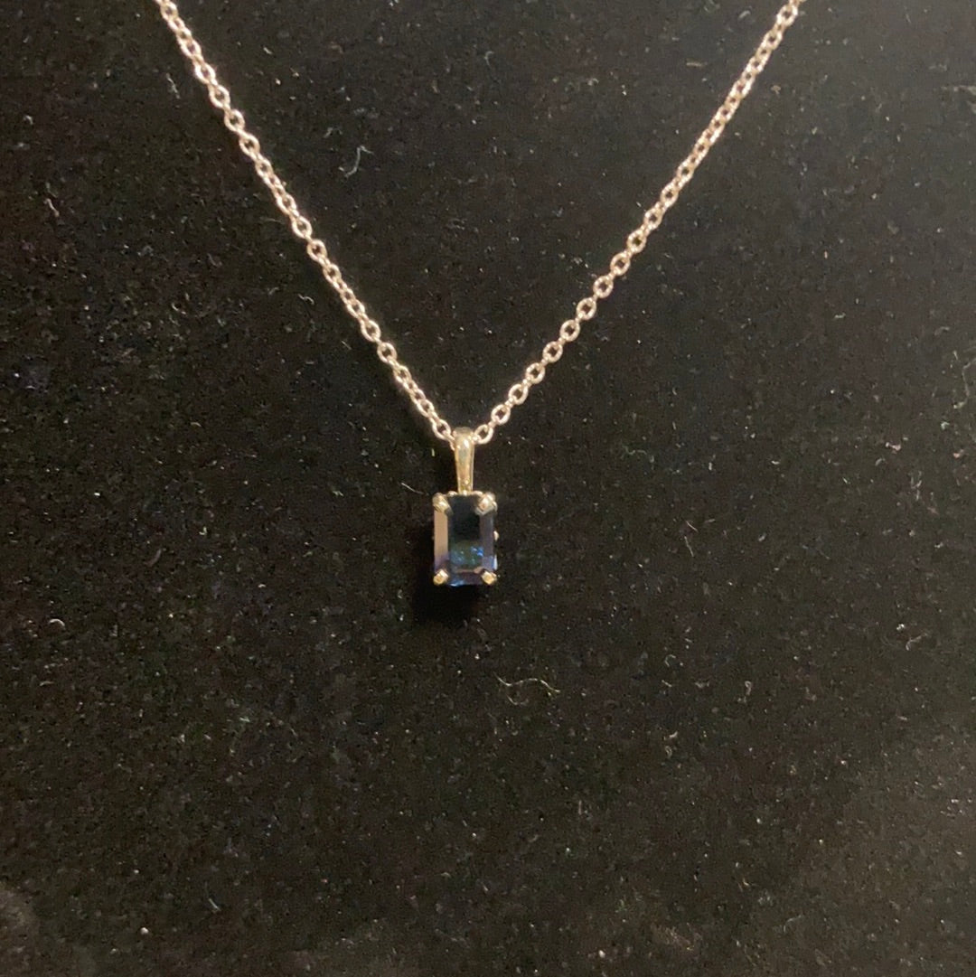 14kwg and Genuine Sapphire Necklace Back Country Trading Post