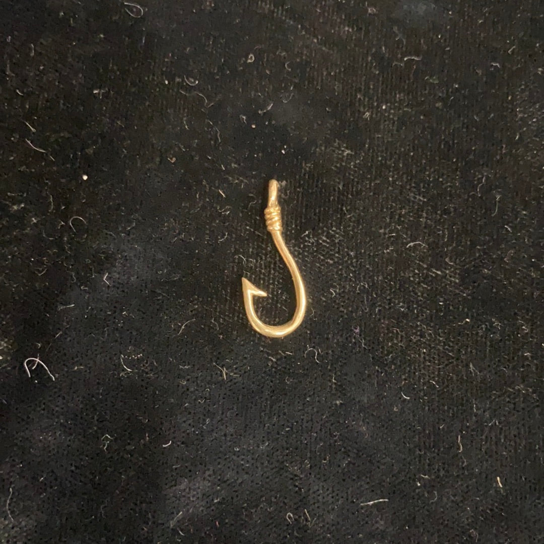 Gold Fish Hook Pendant Back Country Trading Post