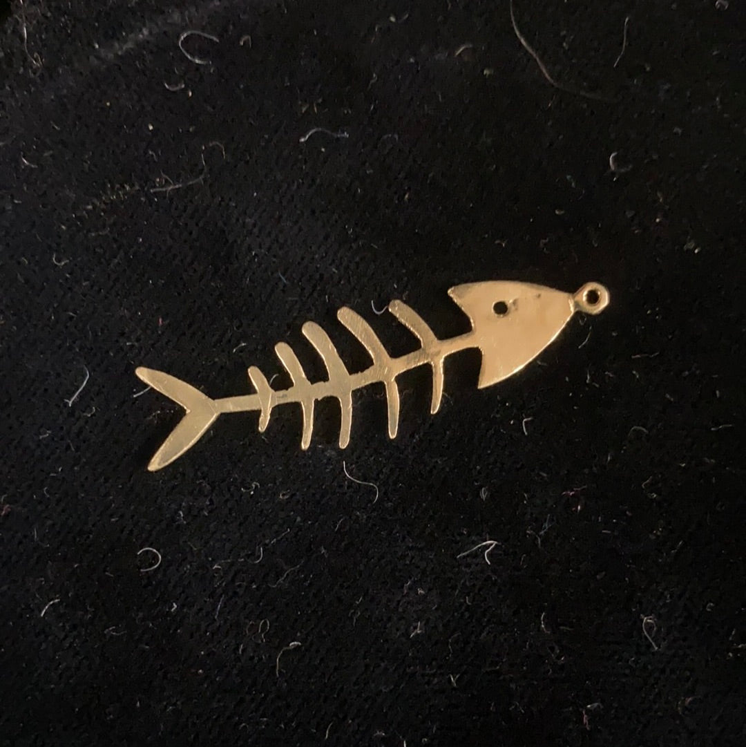 Lg Fish Skeleton Pendant Back Country Trading Post