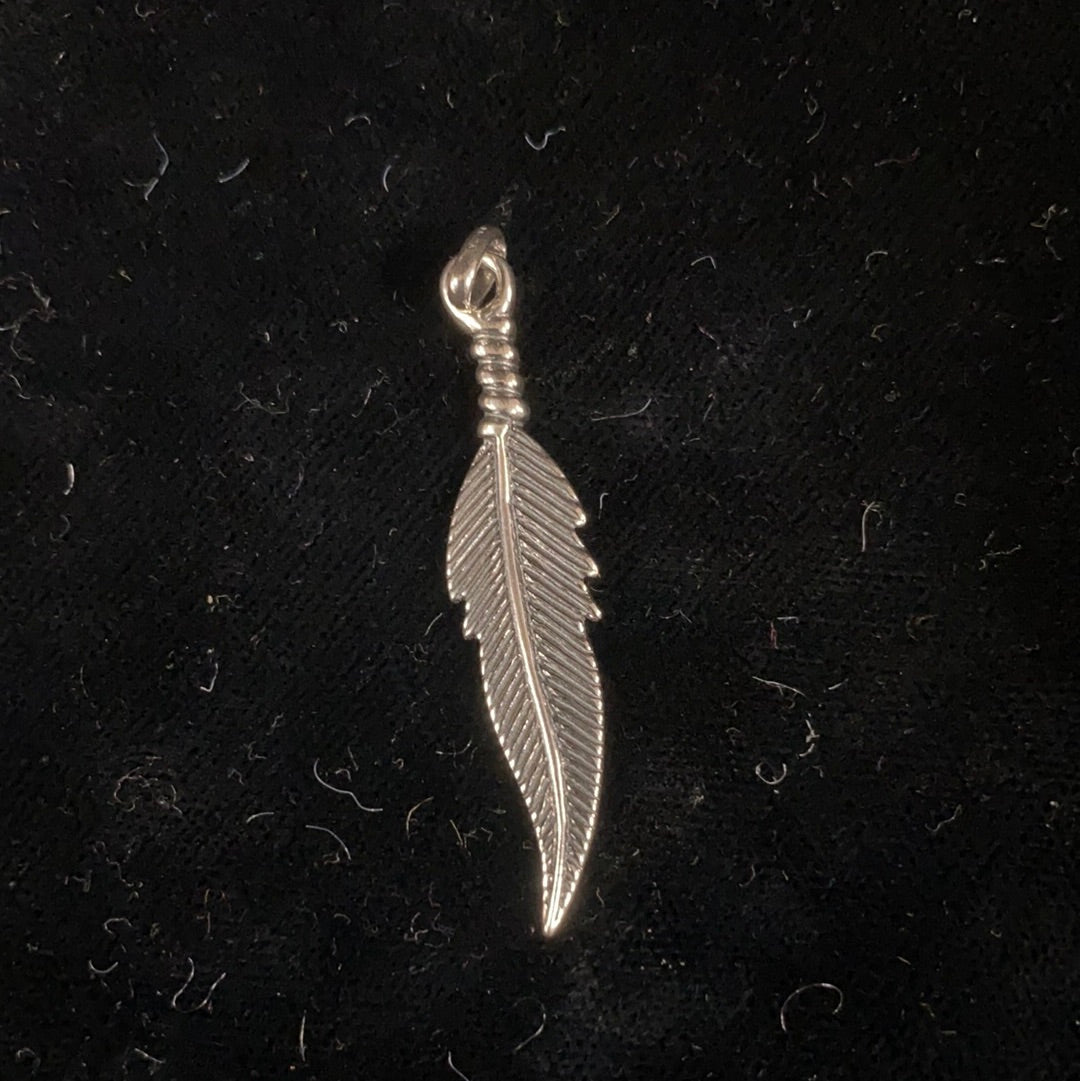 Sterling Silver Feather Pendant Back Country Trading Post