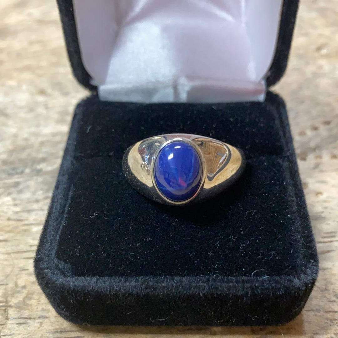 Sterling Silver and Synthetic Star Sapphire Back Country Trading Post