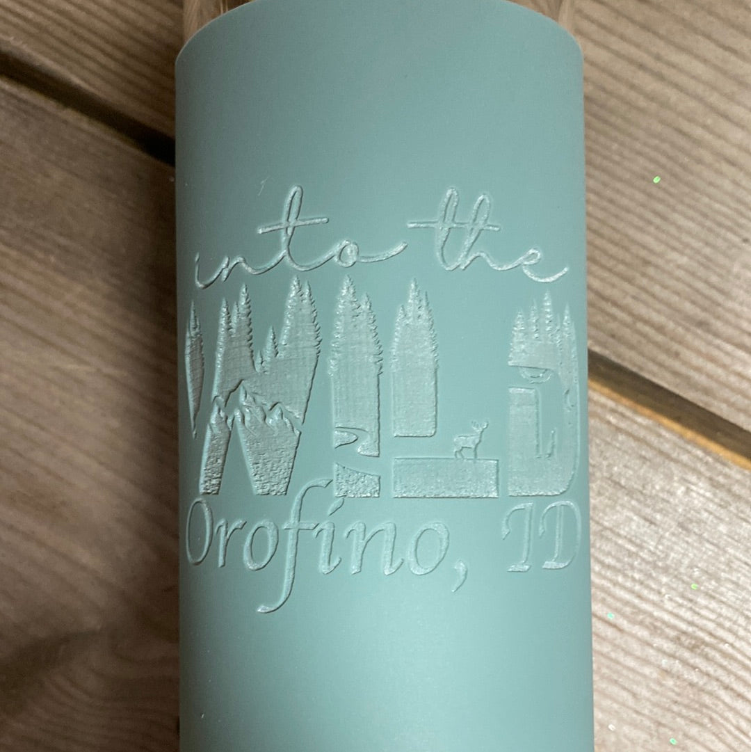 Into The Wild Orofino, ID Glass Tumbler