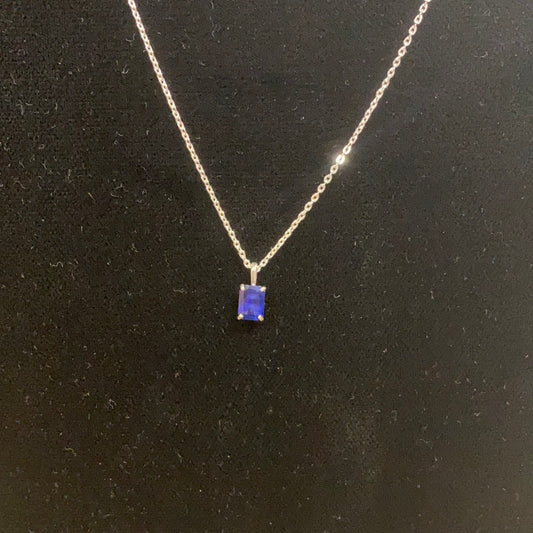 Sterling Silver and Sapphire Necklace  Back Country Trading Post