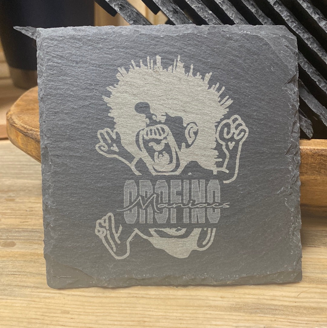 Orofino Maniacs Slate Coaster