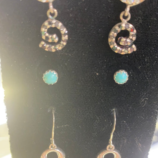 Sterling Silver and Turquoise studs  Back Country Trading Post