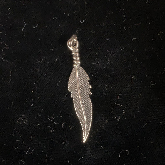 Sterling Silver Feather Pendant  Back Country Trading Post